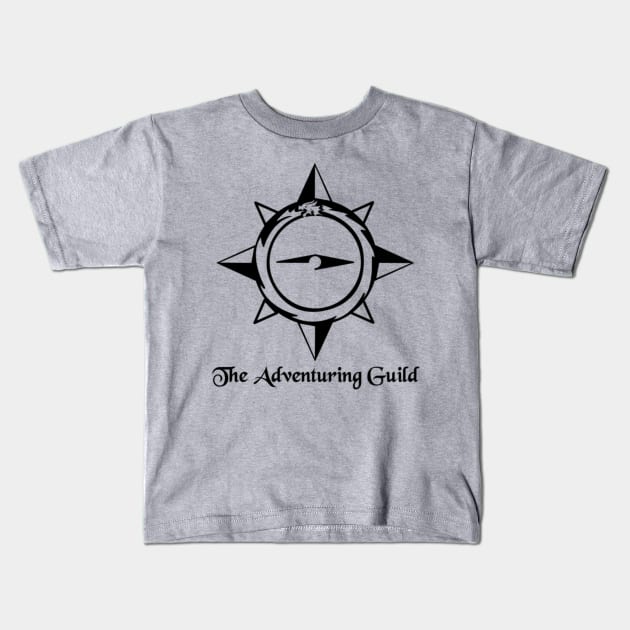 AG Compass Logo - Front Kids T-Shirt by adventuringguild